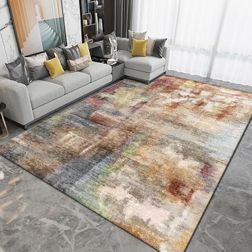 Pmnadfdag Teppich Wohnzimmer 200 x 300 cm Große Esszimmer Schlafzimmer Teppich Waschbar,für Büro Schlafzimmer Bettvorleger Moderne abstrakte Tinte gelb blau Pmnadfdag Teppich Wohnzimmer 200 x 300 cm Große Esszimmer Schlafzimmer Teppich Waschbar,für Büro Schlafzimmer Bettvorleger Moderne abstrakte Tinte gelb blau von Pmnadfdag