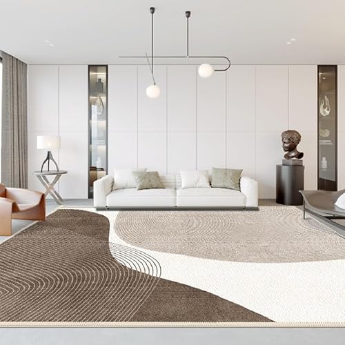 Pmnadfdag Teppich Wohnzimmer 70 x 140 cm rutschfest Waschbar,für Schlafzimmer,Büro,Küche,Flur Moderne geometrische Linien braun weiß Pmnadfdag Teppich Wohnzimmer 70 x 140 cm rutschfest Waschbar,für Schlafzimmer,Büro,Küche,Flur Moderne geometrische Linien braun weiß von Pmnadfdag