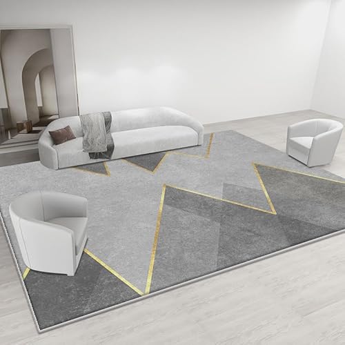 Pmnadfdag Teppich Wohnzimmer 70 x 140 cm rutschfest Waschbar,für Schlafzimmer,Büro,Küche,Flur Modernes Geometrisches Grau Pmnadfdag Teppich Wohnzimmer 70 x 140 cm rutschfest Waschbar,für Schlafzimmer,Büro,Küche,Flur Modernes Geometrisches Grau von Pmnadfdag