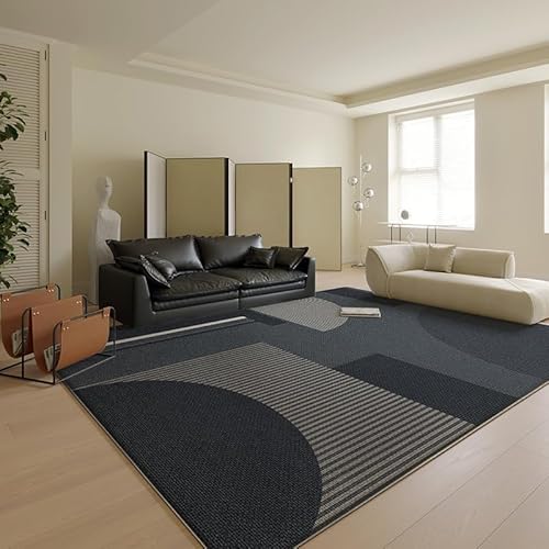 Pmnadfdag Teppich Wohnzimmer 80 x 160 cm Weicher Kurzflor,Anti Rutsch Waschbar,für Schlafzimmer Esszimmer küche Moderne geometrische Linien schwarz Pmnadfdag Teppich Wohnzimmer 80 x 160 cm Weicher Kurzflor,Anti Rutsch Waschbar,für Schlafzimmer Esszimmer küche Moderne geometrische Linien schwarz von Pmnadfdag