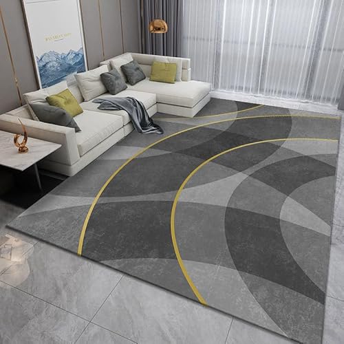 Pmnadfdag Teppich Wohnzimmer 90 x 150 cm Kurzflor rutschfest Waschbar,für Küche,Schlafzimmer Flur Modernes Geometrisches Grau Pmnadfdag Teppich Wohnzimmer 90 x 150 cm Kurzflor rutschfest Waschbar,für Küche,Schlafzimmer Flur Modernes Geometrisches Grau von Pmnadfdag
