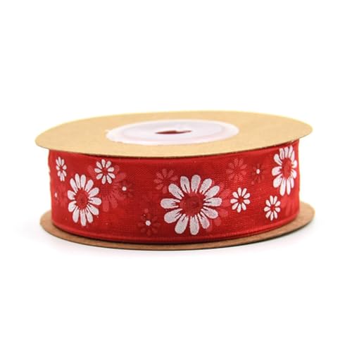 10Mx 20mm Transparentes Organzaband mit Sonnenblumen Gänseblümchenmuster Geschenkband Blumen Schleifenband Blumendruck Dekoband Bänder Geschenkverpackung BastelnbandGänseblümchen – rot 10Mx 20mm Transparentes Organzaband mit Sonnenblumen Gänseblümchenmuster Geschenkband Blumen Schleifenband Blumendruck Dekoband Bänder Geschenkverpackung BastelnbandGänseblümchen – rot von Pmnzdy