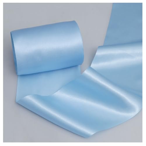 15cm x 20Meter Satinband Satinstoffe Meterware Zuschneidbar StuhlSchleifen Stuhlrücken Dekorationen Stoffe Satin Stuhl Bezug Bow Ties Tischläufer Stuhlschärpe für Hochzeit Partys BankettBlau von Pmnzdy