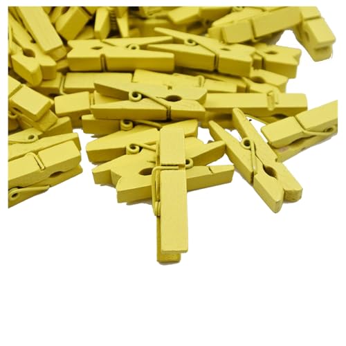 Pmnzdy 100 Stück Holz Wäscheklammern farbige Natur 3.5 cm süße Kleine Mini Bunt Holzklammern Zierklammern für Fotos Klammern Bilder klein Holzdekoration Clips Postkarten Geschenke deko Gelb Pmnzdy 100 Stück Holz Wäscheklammern farbige Natur 3.5 cm süße Kleine Mini Bunt Holzklammern Zierklammern für Fotos Klammern Bilder klein Holzdekoration Clips Postkarten Geschenke deko Gelb von Pmnzdy