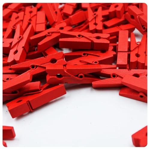 Pmnzdy 100 Stück Holz Wäscheklammern farbige Natur 3.5 cm süße Kleine Mini Bunt Holzklammern Zierklammern für Fotos Klammern Bilder klein Holzdekoration Clips Postkarten Geschenke deko Rot Pmnzdy 100 Stück Holz Wäscheklammern farbige Natur 3.5 cm süße Kleine Mini Bunt Holzklammern Zierklammern für Fotos Klammern Bilder klein Holzdekoration Clips Postkarten Geschenke deko Rot von Pmnzdy