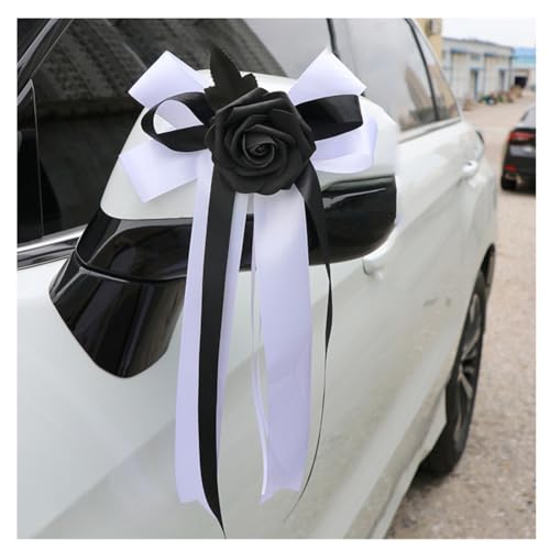 Pmnzdy 2 Stück Autoschleifen Seidenblume Simulation Blume Schleife Autoschmuck Auto Car Türgriffleiste Rückspiegel Hochzeit Stuhl Zurück für Kirche Hochzeitsauto Hochzeit Beerdigung Party Schwarz Weiß Pmnzdy 2 Stück Autoschleifen Seidenblume Simulation Blume Schleife Autoschmuck Auto Car Türgriffleiste Rückspiegel Hochzeit Stuhl Zurück für Kirche Hochzeitsauto Hochzeit Beerdigung Party Schwarz Weiß von Pmnzdy