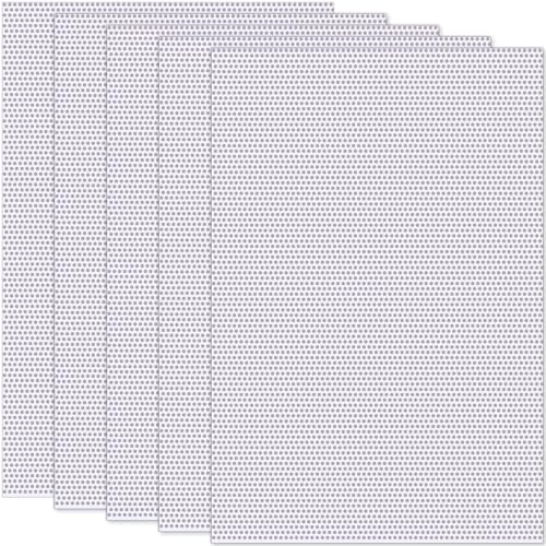 Pndeyo 5 Bögen 1 mm blanko Pelzaugen Netz, wasserdicht, bedruckbares PVC-Augennetz, Kunststofffolie für pelzige Cosplay-Requisiten, Pelzanzüge, Basteln, Puppenherstellung, Weiß von Pndeyo