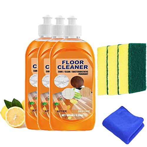 2/3/5Pcs NML Floor Cleaner, Powerful Decontamination Floor Cleaner, Multipurpose Floor Cleaner, Polish Wood Floor Cleaning Tile Floor Cleaner (3Pcs) von Pnedeodm