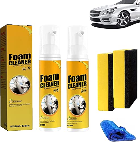 Pnedeodm Auto Magic Foam Cleaner, Neat Freaks Mehrzweck-Schaumreiniger, Allzweck-Schaumreiniger ohne Spülung, Neat Freaks Auto-Restaurierungsspray (2Pcs,150ML) von Pnedeodm