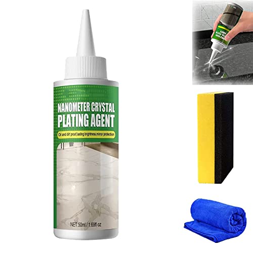Pnedeodm Stone Nano Crystal-Plating Agent, Marble Nano Crystal-Plating Agent, Stone Crystal Plating Agent, Coating of Stone Nanocrystals, Nano Crystal Plating Agent for Household Kitchen (160ML,1Pcs) von Pnedeodm