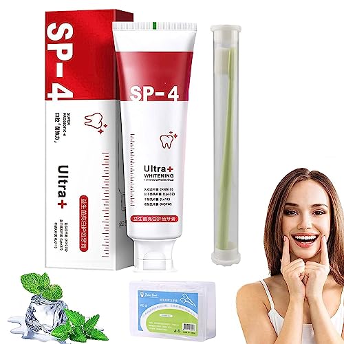 Yayashi Sp-4 probiotische Zahnpasta zum Aufhellen, Yayashi Sp-4 Zahnpasta, Yiliku Sp-4 probiotische Zahnpasta, aufhellende und Flecken entfernende probiotische Zahnpasta (Rot-1) von Pnedeodm
