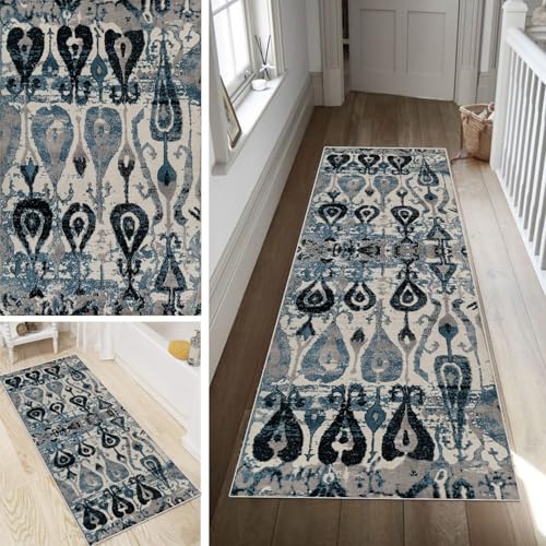 Poaegle Boho Teppich Läufer Flur Lang rutschfest Waschbar Vintage Kücheläufer Teppich Läufer 110x150cm Dauerhaft Läuferteppich Flurläufer Korridor Meterware Poaegle Boho Teppich Läufer Flur Lang rutschfest Waschbar Vintage Kücheläufer Teppich Läufer 110x150cm Dauerhaft Läuferteppich Flurläufer Korridor Meterware von Poaegle
