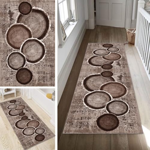 Poaegle Teppich Läufer Flur Braun Lang rutschfest KücheLäufer Holzmaserung Waschbar Schlafzimmer Vintage Teppich Läufer 120x300cm Dauerhaft Läuferteppich FlurLäufer Korridor Meterware Poaegle Teppich Läufer Flur Braun Lang rutschfest KücheLäufer Holzmaserung Waschbar Schlafzimmer Vintage Teppich Läufer 120x300cm Dauerhaft Läuferteppich FlurLäufer Korridor Meterware von Poaegle