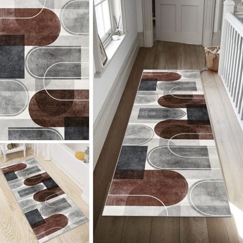 Poaegle Teppich Läufer Flur Lang Abstrakt Bunt rutschfest Kücheläufer Waschbar Teppich Läufer Gestreift 60x250cm Dauerhaft Läuferteppich Flurläufer Korridor Meterware Poaegle Teppich Läufer Flur Lang Abstrakt Bunt rutschfest Kücheläufer Waschbar Teppich Läufer Gestreift 60x250cm Dauerhaft Läuferteppich Flurläufer Korridor Meterware von Poaegle