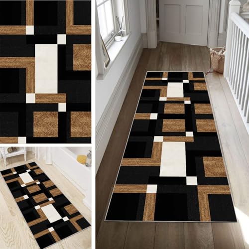 Poaegle Teppich Läufer Flur Lang Abstrakt Bunt rutschfest Kücheläufer Waschbar Teppich Läufer Gestreift 80x180cm Dauerhaft Läuferteppich Flurläufer Korridor Meterware Poaegle Teppich Läufer Flur Lang Abstrakt Bunt rutschfest Kücheläufer Waschbar Teppich Läufer Gestreift 80x180cm Dauerhaft Läuferteppich Flurläufer Korridor Meterware von Poaegle