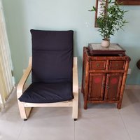 Ikea Poang Chair Cushion Cover-Basics Black von PoangCovers