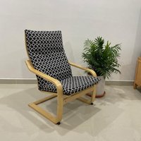 Ikea Poang Stuhl Kissenbezug - Schwarz Symmetrisch von PoangCovers