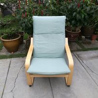Ikea Poang Stuhlkissen Bezug - Mint Baumwolle von PoangCovers