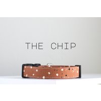 Modernes Abstraktes Terrazzo Hundehalsband, Süßes Handgefertigtes Hundehalsband "Der Chip" von PockyandPepper