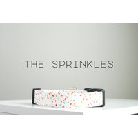 Niedliches Streusel Hundehalsband, Geburtstags Party Konfetti Hundehalsband "The Sprinkles" von PockyandPepper