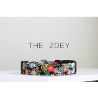 Vintage Blumenmuster Hundehalsband, Süßes Handgemachtes Hundehalsband "The Zoey" von PockyandPepper