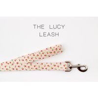Vintage Kirschmuster Hundeleine, Süße Handgemachte Hundeleine "The Lucy" von PockyandPepper