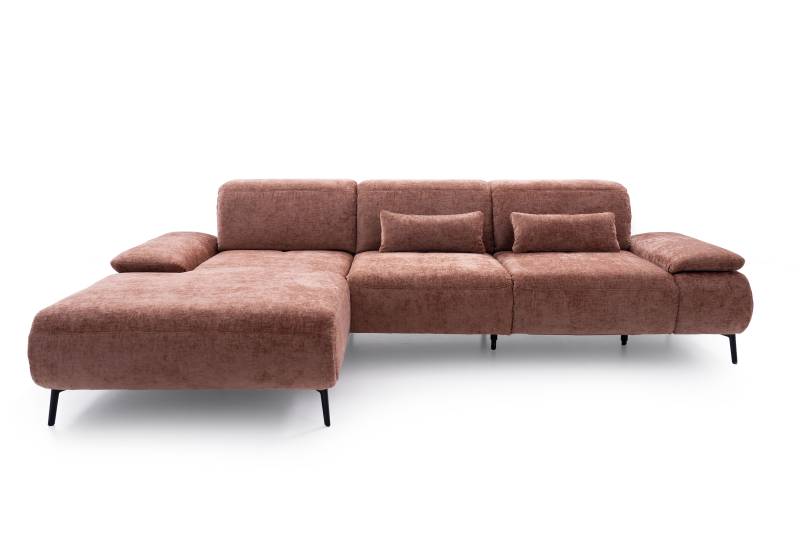 Poco Polstereckgruppe FRANKLIN ca. B310 H84 T202 cm in Stoff Nile kupfer von Poco