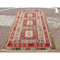 Rustikaler Kelim Teppich von PocoVintage