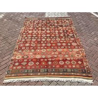 Vintage Teppich, Kelim Roter 280 X 190 cm von PocoVintage