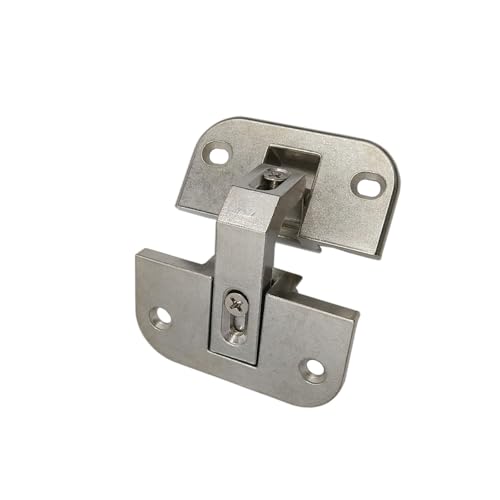 2 x langlebige Edelstahl-Eckschrank-Scharniere, verstellbare Schranktürscharniere, verdeckte Ersatztür aus Edelstahl von Pocoiau