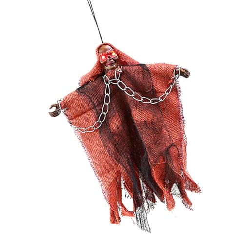 Hexenskelett hängende Dekoration Halloween Deckendekorationen mit beleuchtetem LED-Auge für Tür Terrasse Hof Garten Hexenbesen Party Dekoration Hexenskelett hängende Dekoration Halloween Deckendekorationen mit beleuchtetem LED-Auge für Tür Terrasse Hof Garten Hexenbesen Party Dekoration von Pocoiau