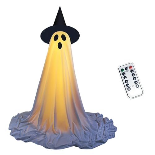 Höhe Anpassbare Leuchtende Gespenststatue Für Innenhälfte Freien Halloween Displays Und Event Eerie Party Setups Ornament Leuchtende Specter Yard Dekorationen von Pocoiau