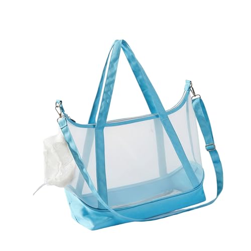 Nylon Net Pet Carrier Bag Mit Belüftetem Design Tragbarer Tragetasche Für Katzen Reisen Freien Katzenträger von Pocoiau
