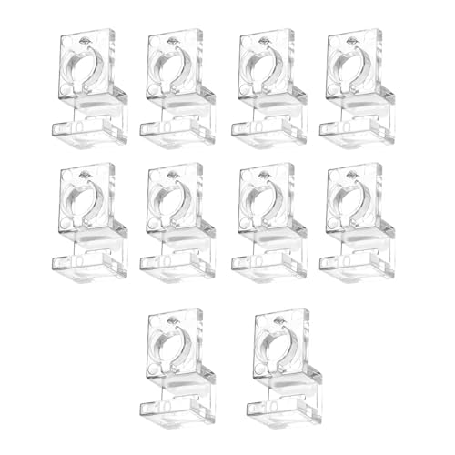 Pocoiau 10pcs Zuverlässige Aquarium Deckelstütze Halterung Fischtankabdeckung Ständer Acrylfischtanks Deckbupplung Klemmklamm Pocoiau 10pcs Zuverlässige Aquarium Deckelstütze Halterung Fischtankabdeckung Ständer Acrylfischtanks Deckbupplung Klemmklamm von Pocoiau