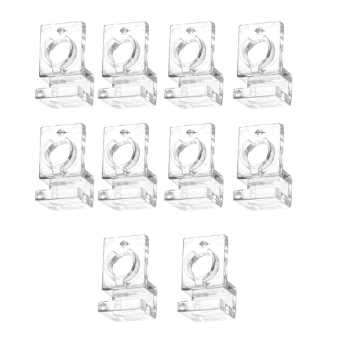Pocoiau 10pcs Zuverlässige Aquarium Deckelstütze Halterung Fischtankabdeckung Ständer Acrylfischtanks Deckbupplung Klemmklamm Pocoiau 10pcs Zuverlässige Aquarium Deckelstütze Halterung Fischtankabdeckung Ständer Acrylfischtanks Deckbupplung Klemmklamm von Pocoiau