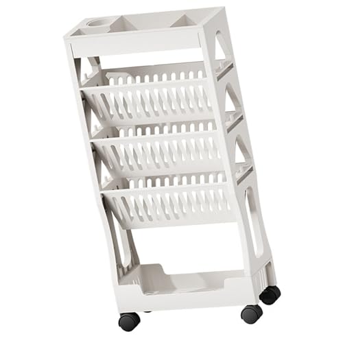 Pocoiau 5 Ebenen/2 Ebenen Mobiler Aufbewahrungswagen Mit Rädern Bequemer Utilitätswagen Für Küchenbadezimmer Wohnzimmer Dekoration Badezimmer Organizer Wagen von Pocoiau