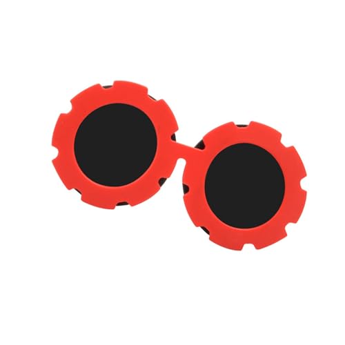 Pocoiau Bequeme Haustier Sonnenbrille Sonne Schutzbrillen Mit Runden Rahmen Für Kleine Hunde Freien Sport Camping Gehen Verwenden Sie Hunde Sonnenbrille von Pocoiau