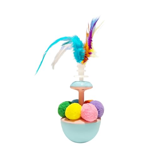 Pocoiau Federed Cats Teaser Toy Mit Sicherem Plüschzubehör Wackble Ball Spielzeug Fördert Körperliche Bewegung Mentale Stimulation Plastikkatzen Pocoiau Federed Cats Teaser Toy Mit Sicherem Plüschzubehör Wackble Ball Spielzeug Fördert Körperliche Bewegung Mentale Stimulation Plastikkatzen von Pocoiau