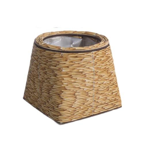 Pocoiau Handgefertigte Rattan Pflanzer Blumentöpfe Perfekt Zum Wachstum Und Topfpflanzenblume Auf Balkon Und Schlafzimmer Dekoration Gewebter Pflanzgefäßtopf von Pocoiau