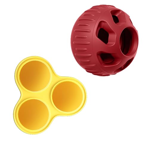 Pocoiau Hundekauen Spielzeug Silikon Füllbares Behandlungsball Zahnen Spielzeug Für Aggressive Kauen Und Linken Pocoiau Hundekauen Spielzeug Silikon Füllbares Behandlungsball Zahnen Spielzeug Für Aggressive Kauen Und Linken von Pocoiau