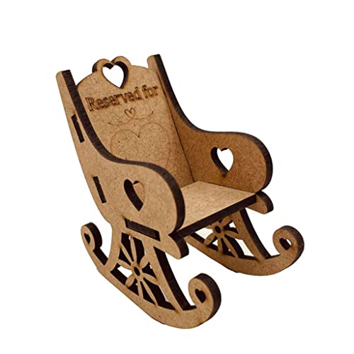 Pocoiau Kreativer Schaukelstuhl Landschaft Craft House Fairy Garten Dekorierte Accessoire Requisiten Kollektion Für Kinder Holzkinder Schaukelstühle Für Mädchen Jungen Freien von Pocoiau