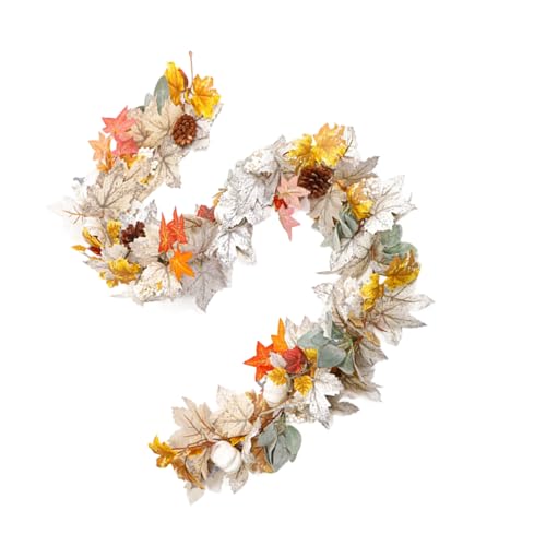 Realistische künstliche Ahorn-Ranken-Girlanden, tragbares, flexibles Design für drinnen und draußen, Zuhause, Urlaubsdekoration, hängende Ahornblatt-Girlanden von Pocoiau