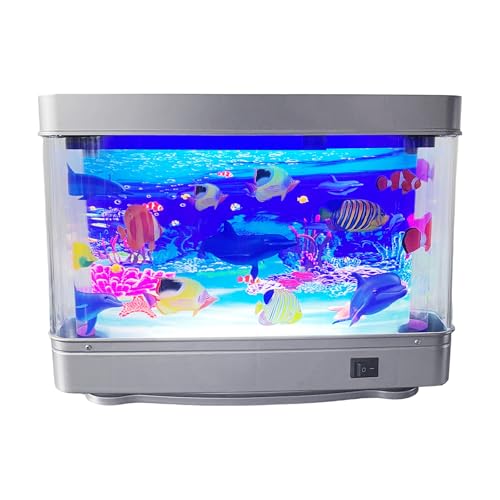 Pocoiau Simulationsfischlampe Künstliches Aquarium LED Beleuchtung Schwimmfischlampe Dekoration Für Haus Und Büro USB Dekorative Licht von Pocoiau