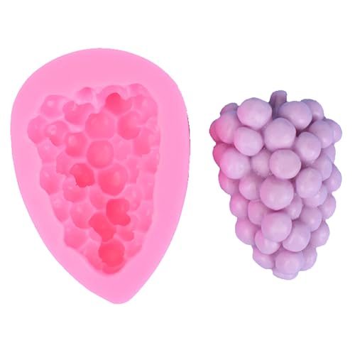 Trauben Geformte Silikonform Fondantform Zum Herstellen Von Kuchen Fondant Kerzenseife Schokoladen Home Frucht Silikonformen von Pocoiau