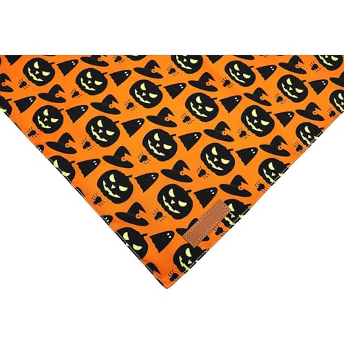 Pocoiau Urlaub Haustier Bandana Kostümzubehör Mit Halloween Druckmaschine Waschbares Atmungsstoff Für Kleine Hunde Halloween Party Haustier Accessoires von Pocoiau