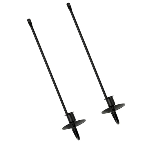 Wandleuchter im Vintage-Stil, aus schwarzem Metall, 2 Stück, Wandhalter, Kerzenständer für Wohnzimmerdekoration Wandleuchter im Vintage-Stil, aus schwarzem Metall, 2 Stück, Wandhalter, Kerzenständer für Wohnzimmerdekoration von Pocoiau