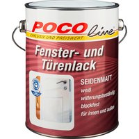 POCOline Acryl Fensterlack weiß seidenmatt ca. 2,5 l von Pocoline