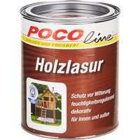 POCOline Acryl Holzlasur mahagoni seidenglänzend ca. 0,75 l von Pocoline