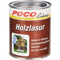 POCOline Acryl Holzlasur nussbaum seidenglänzend ca. 0,75 l von Pocoline