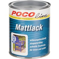 POCOline Acyl Buntlack Silbergrau matt ca. 0,75 l von Pocoline